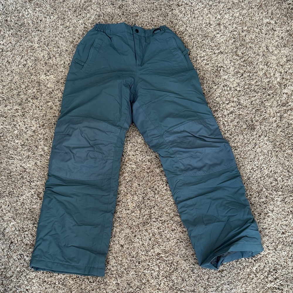 Lands' End Kids Dark Gray Waterproof Squall Snow Pants